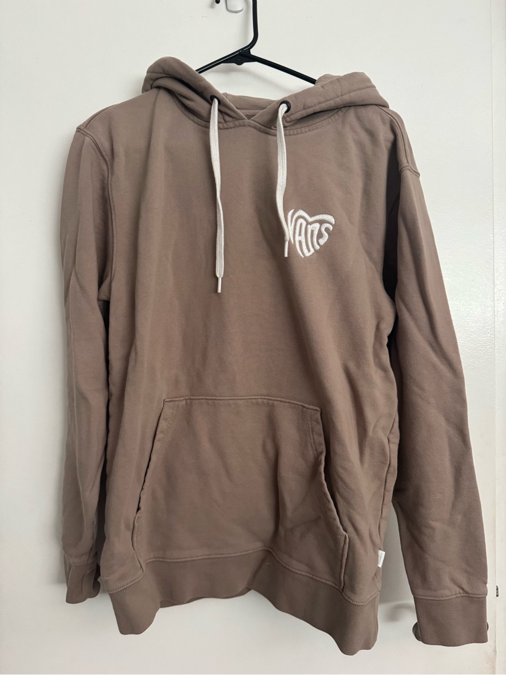 Vans Women’s Brown Pullover Hoodie - Heart Logo Chest